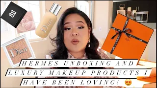 Luxury Makeup Products I have been Loving | Double Hermes Unboxing | Dior | Givenchy