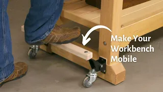 Woodworking Tip: Twist Free Bench Casters