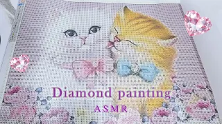 Diamond painting ASMR 보석십자수 고양이 part 2 #diamondpainting #asmr