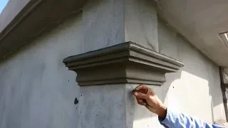 Easy Construction Sand and Cement Rendering on Concrete Columns - How to Building Concrete Columns