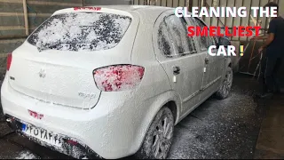 Cleaning The SMELLIEST Car Ever! | First Wash Since New | Smoker's Car Detailing Transformation!