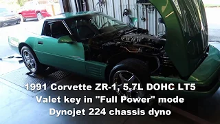1991 Corvette ZR-1 chassis dyno, dynojet 224