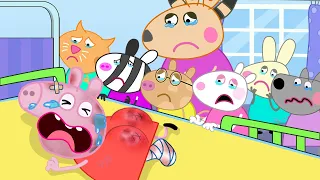 Oh No! Don't Touch Baby Geogre | Peppa Pig Funny Animation