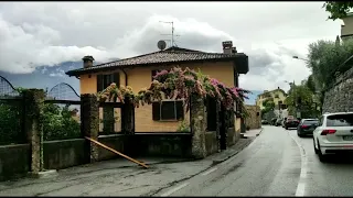 italy travel vlog / drive in rain italy / lake garda / italy most beautiful lake