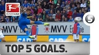 Top 5 Goals -- Lewandowski, Firmino and More with Great Strikes