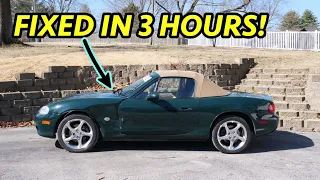 TOTALED!? Really? This 2001 Mazda Miata Was an EASY FIX! Another one...