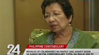 Rosales at Colmenares tutol na ibalik Phl Constabulary