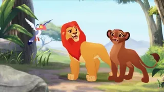 The Lion Guard Kion And Rani Full Grown And With Cubs