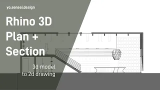 Rhino 3D Plan and Section Drawings