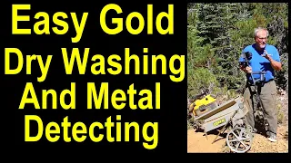 Easy gold: a return to metal detect and dry wash a spot with gold - dont leave gold to find gold