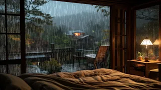 Soothing Rain by the window make you sleep instantly😴 | Say Goodbye to Stress and Insomnia