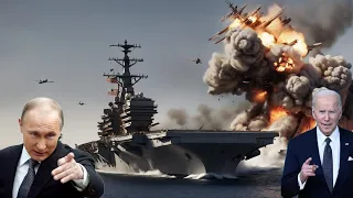 1 Minute Ago US F-16 Pilot Destroys Russian Aircraft Carrier Containing 700 Combat Zet