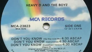 Heavy D. & The Boyz - Don’t You Know (Instrumental)