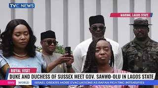 Duke And Duchess Of Sussex Meet Governor Sanwo-Olu In Lagos State