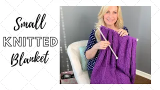 Small Knitted Blanket with Giant Needles | Easy for Beginners!