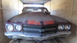Parked 45 Years!!! Barn Find LS6 Chevelle Fires Right Up and Runs!!!