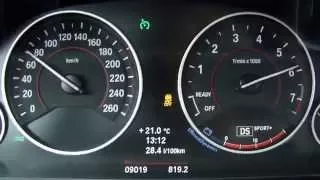 2012 BMW 328i F30   Launch 0-100 km-h in 5.9 sec