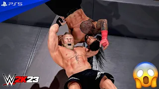 WWE 2K23 - Brock Lesnar vs. Roman Reigns - The Final Battle | PS5™ [4K60]