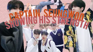 Captain Seungwoo Showing His Strength