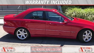 2007 Mercedes Benz C 230 Sport Red