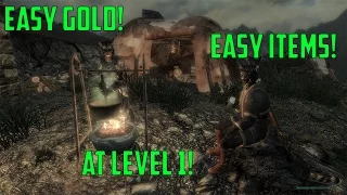All Khajiit Caravan Hidden Chests! Easy Gold and Easy Items at Level 1!