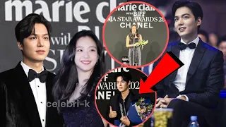 LATEST! VIDEO OF LEE MIN HO AND KIM GO-EUN ATTENDING THE BIFF STAR AWARDS CAPTURED BY NETIZENS