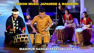 Fusion Music || Japanese  & Manipuri Meitei Team || Manipur Sangai Festival 2019