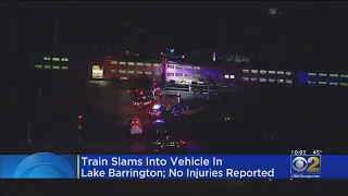 Train Slams Into Vehicle In Lake Barrington; No Injuries Reported