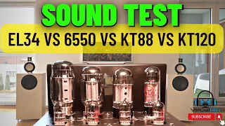 EL34, 6550, KT88, KT120: Which Tube Sound Best?  SOUND DEMO with QUALIO IQ Open Baffle speakers