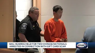 Bail hearing held for 2 Chinese nationals charged in connection with gift card scam