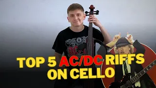 TOP 5 AC/DC RIFFS on CELLO#acdc #acdccover #acdcfans #acdcfan #cello #cellorock #cover #cellist #fyp