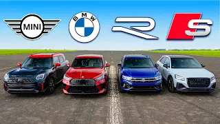 SUVs de 300 hp: MINI vs BMW vs VW vs Audi ARRANCONES