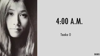 Taeko Ohnuki (大貫妙子) - 4:00 AM [Rom/Kan/Spa]