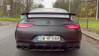 Mercedes GT-4 Door 63 AMG Exhaust Sound | Race downpipes  + Akrapovic | GPF OFF | BMG Tuning