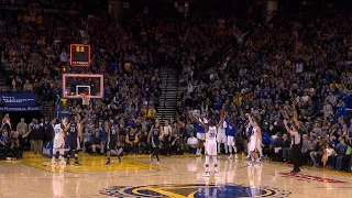 Kevin Durant and Klay Thompson Buzzer-Beaters in the First Half | 01.06.17