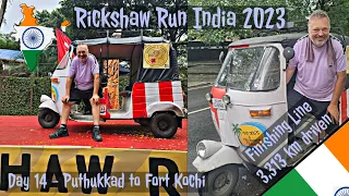 Rickshaw Run India 2023 - Day 14 (Puthukkad to Fort Kochi) - The Finishing Line & Party