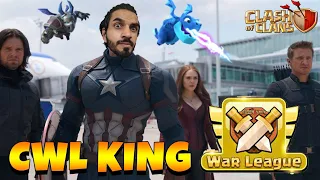 CWL King is Back In Clash Of Clans(coc) CHAMP 1
