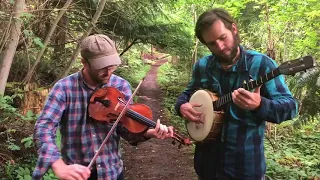 old-time fiddle and banjo duet: Joseph Decosimo and Luke Richardson (Bucking Mules) play Lexington