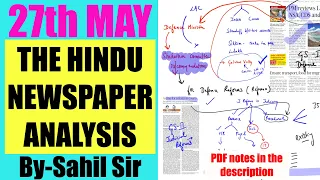 The Hindu Newspaper Analysis 27th May 2020 |UPSC CURRENT AFFAIRS|