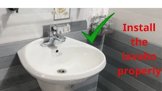 Share how to install a lavabo basin with proper techniques and details LIU DIEN NUOC