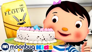 1, 2, cocinemos| Little Baby Bum | Moonbug Kids Learn English & Karaoke Time