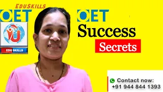 Edu Skills: OET Success Secrets: By Ditty Augustine: Q & A: OET made easy: Fall in love with  OET