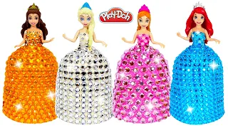 DIY How to Make Super Sparkle Dresses for Princess Miniature Dolls