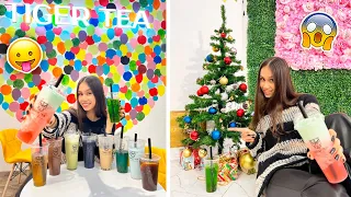 УРА🥳 Первый РАЗ ЕДУ в Bubble tea 👉 на КОСТЫЛЯХ 😰