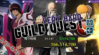 【Brave Souls ブレソル】V.H Guild Quest Melee Quincy & Stern Ritter 超高難公會戰 赤·滅卻師&星十字 5/10-5/12