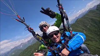 Volo con Luigino Ferraglio Parapendio Brescia