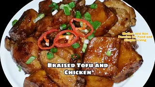 🇵🇭Braised Tofu and Chicken|How to Cook Braised Chicken with Tofu