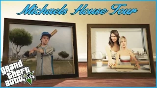 Michaels HOUSE TOUR: Interesting interior pictures and objects(GTA 5 Gameplay)