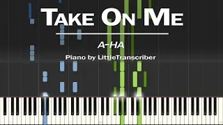 a-ha - Take On Me (Piano Cover) Synthesia Tutorial by LittleTranscriber