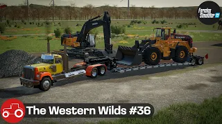 Buying New Equipment For The Quarry & Extending Two fields - The Western Wilds #36 FS22 Timelapse